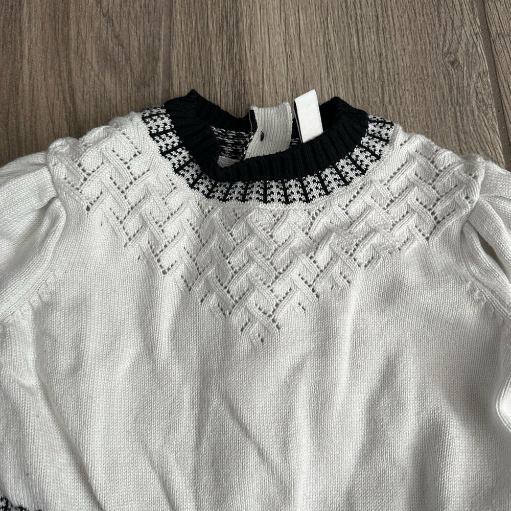 Janie and Jack Black and White Kids Dress - Picture 4 of 4